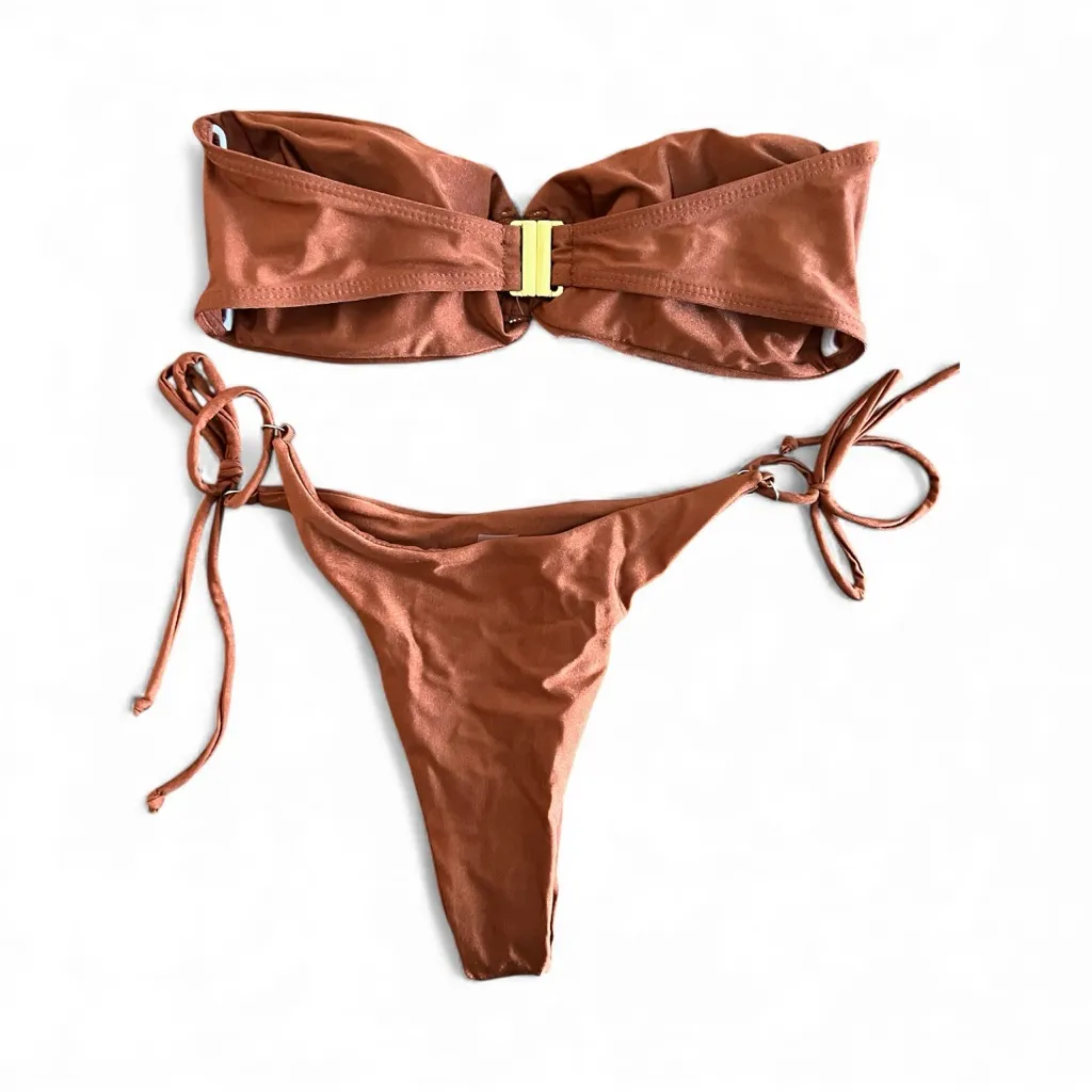 COMMENSE Cocoa Beans Two Piece Bikini Bathing Suit COLOR - Image 5