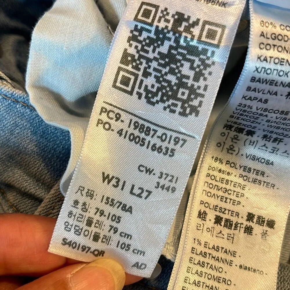 Levi's Original Women's Mid-Rise‎ Tapered Leg Boyfriend Jeans Slate Era Size 31 - Image 6