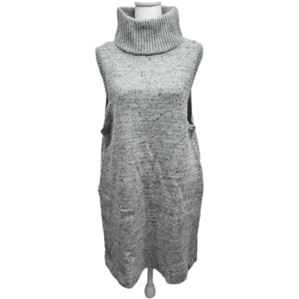 Woolrich Gray Desert Chill Pullover Sleeveless Turtleneck Tunic Size Large - Image 2