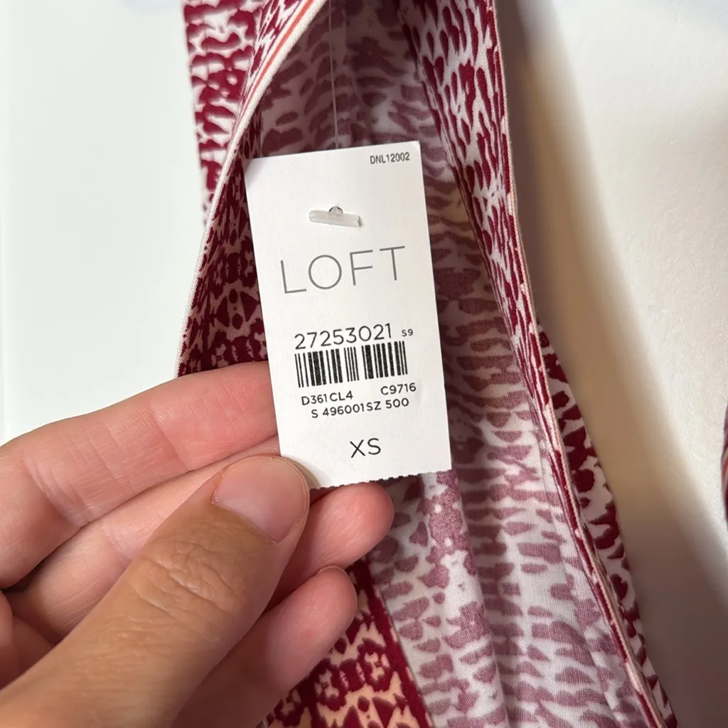 NWT Loft‎ Beach Red Jumpsuit - XS - Image 6