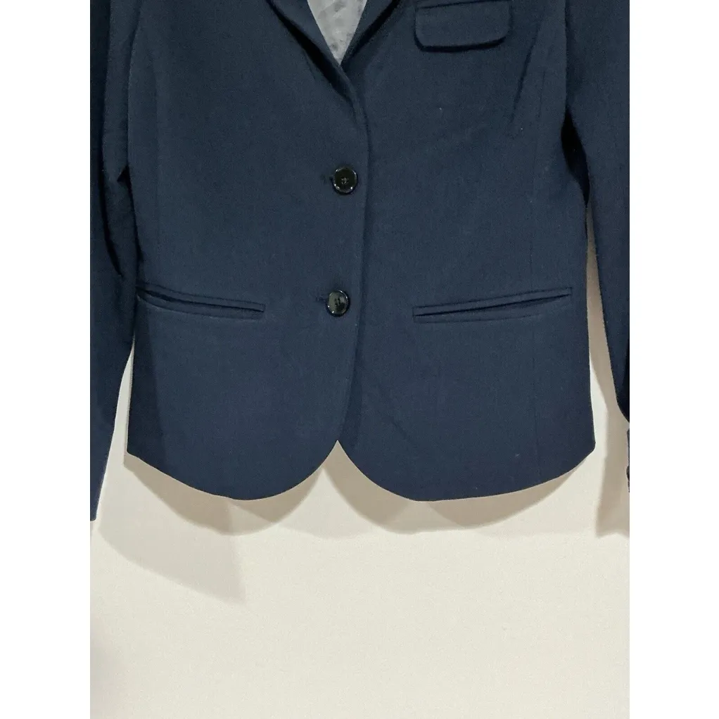 Woman’s Gap Size 0 Blue 2 Button Up Lined Blazer - Image 2