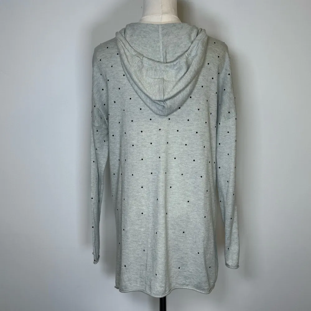 Nic + Zoe Soft Gray Twinkle Pullover Cashmere Cotton Blend Women’s Size Small - Image 4