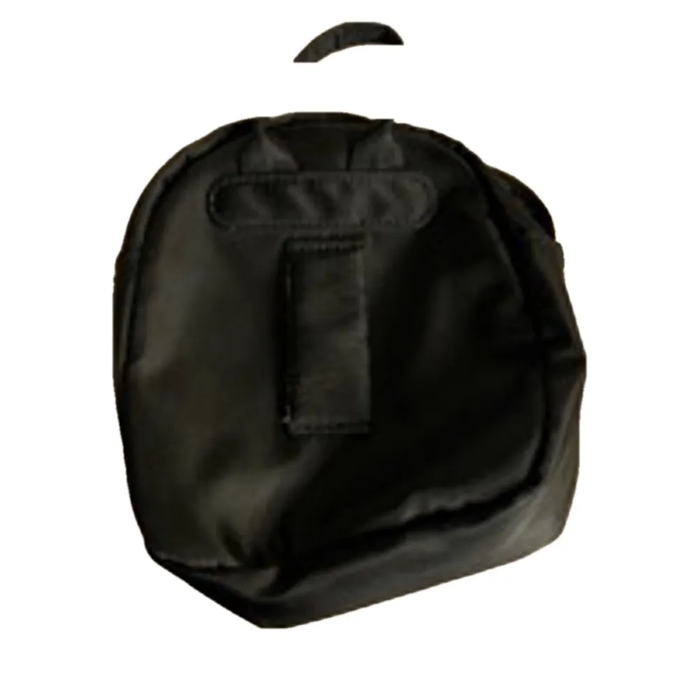 Y2K Streetwear Quilted Mini Backpack Crossbody Bag Black Gold Chain Strap Purse - Image 8