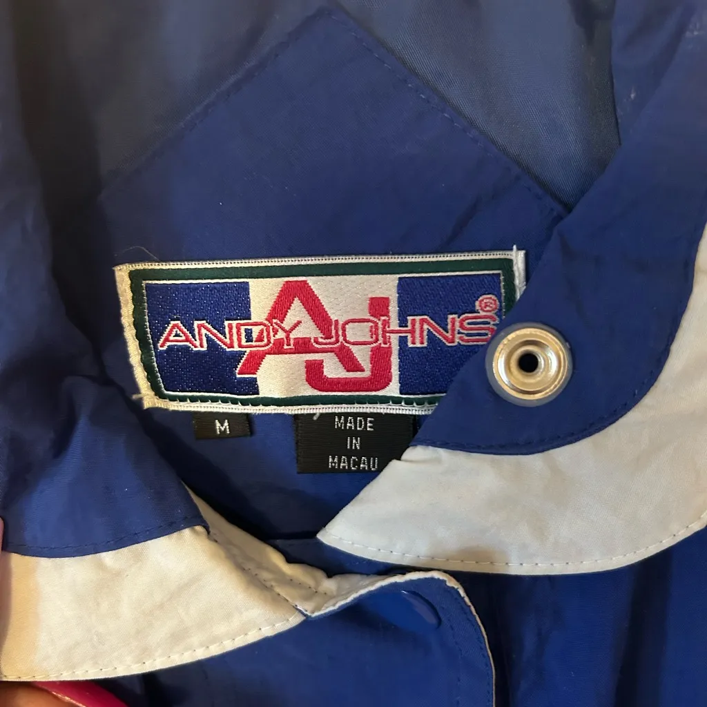 Vintage women’s Andy John’s jacket. Size medium. Used in good condition. Blue - Image 5