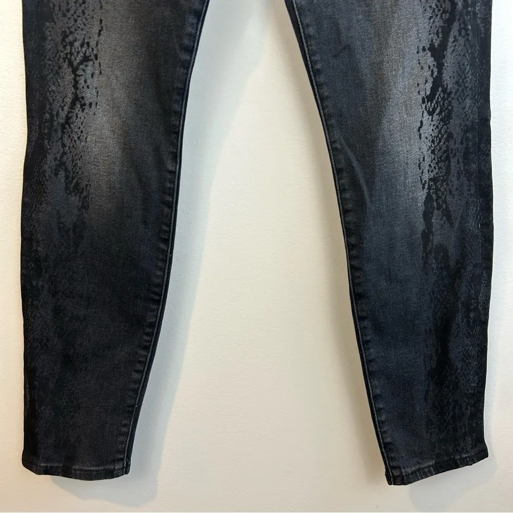 NWT 7 for All Mankind Aubrey High Waist Skinny Vintage Snake Black Jeans  26 - Image 7