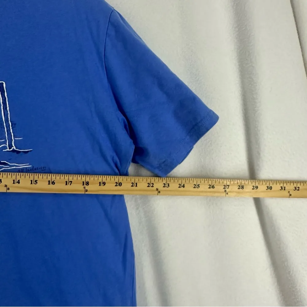 Divi & Tamarijn Aruba Graphic T Shirt Men’s XL Blue - Image 5