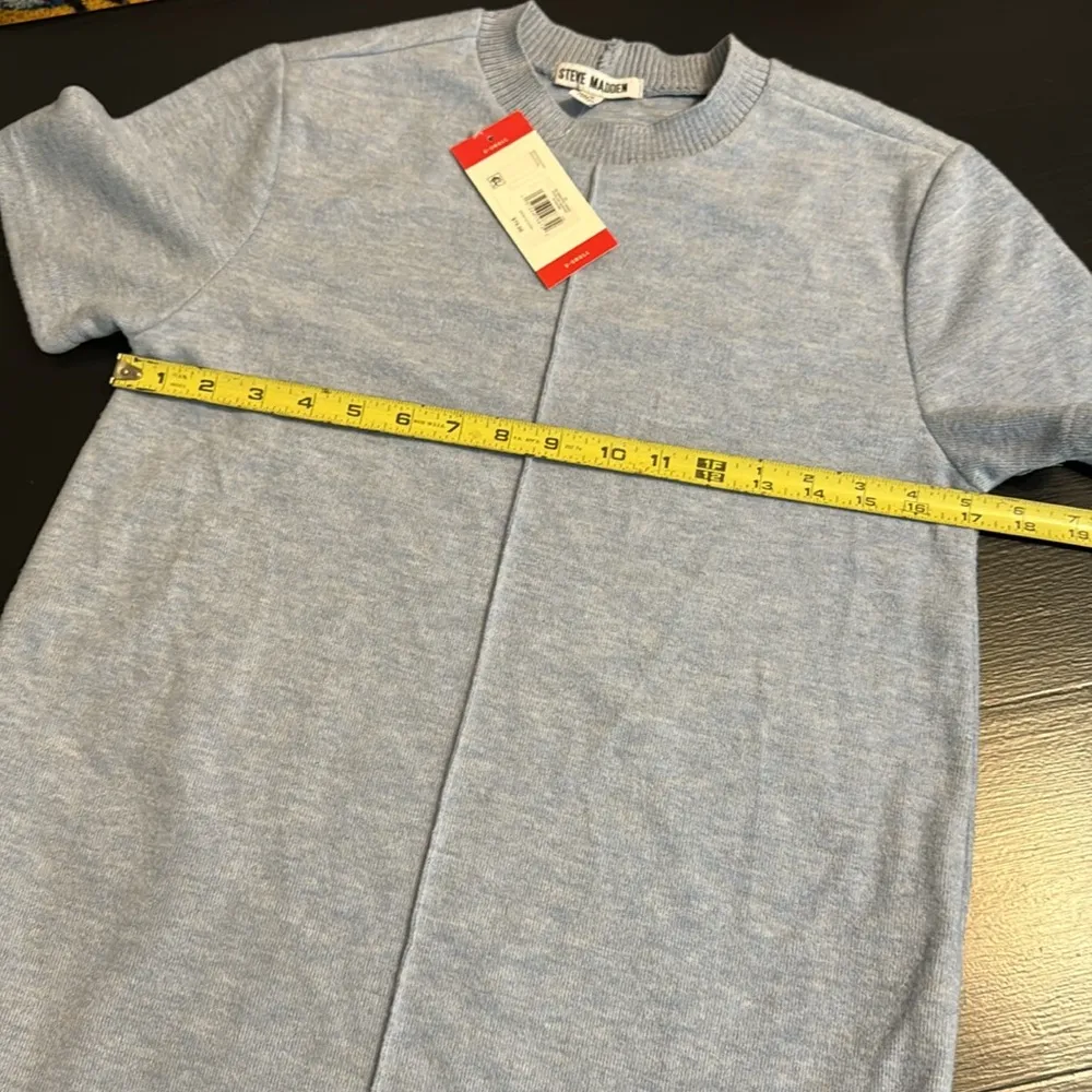 Steve Madden Light Blue sweater Dress with pockets NWT - Image 4