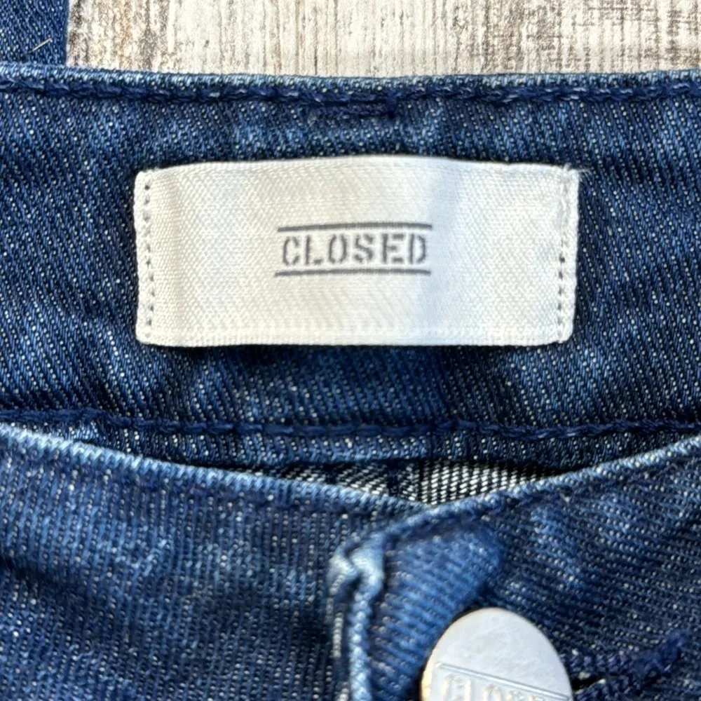 CLOSED Baker Dark Wash Organic Cotton Made In Italy Skinny Ankle Jeans Size 26 Blue - Image 4