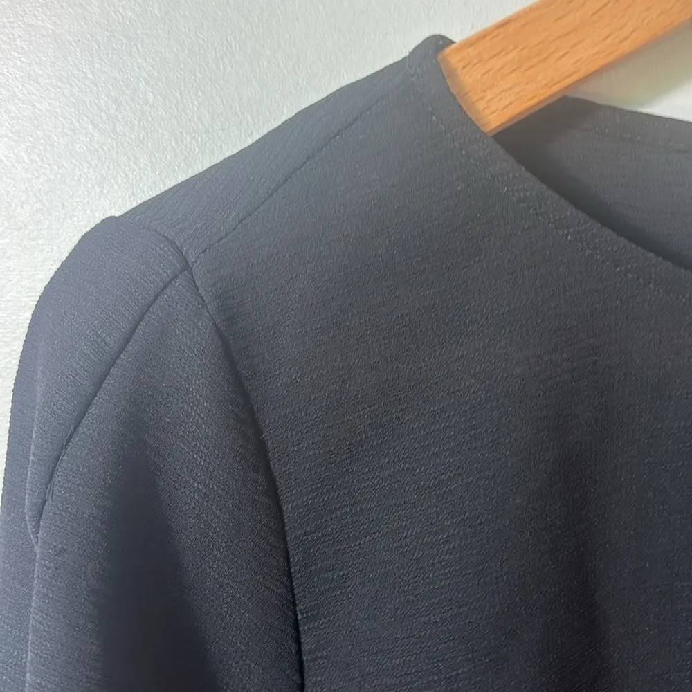 Chicos black sheer georgette blouse in size 1 (8-10) perfect for work or casual - Image 5