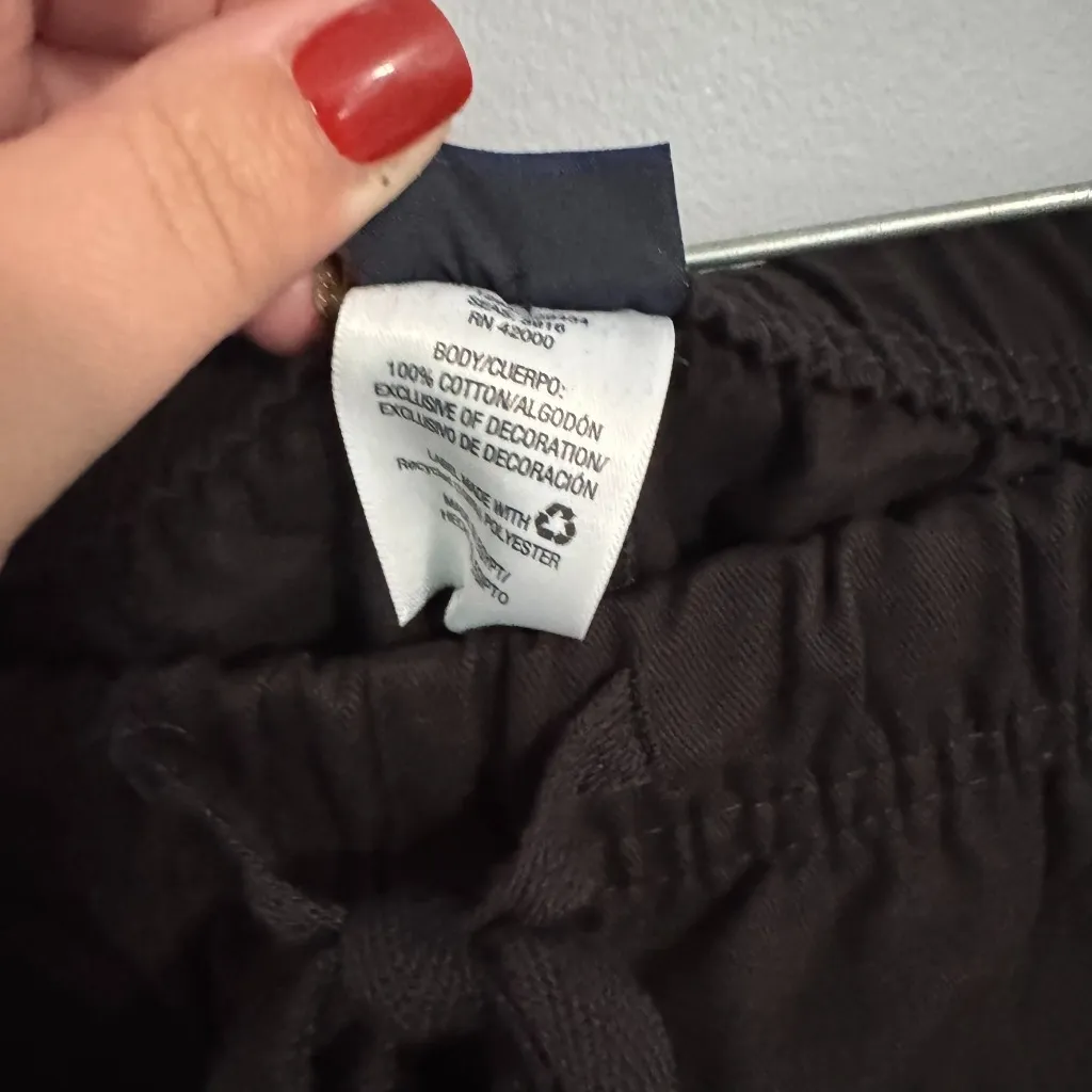 NWT Basic Editions Black Pull On Capri Pants Women's Plus Size 2X 100% Cotton - Image 5