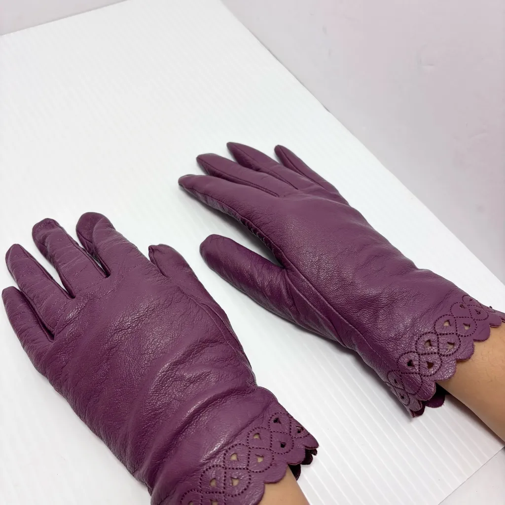 Paihong Ladies Womens Real Super Soft Leather Gloves Size 7.5 / M - Image 6