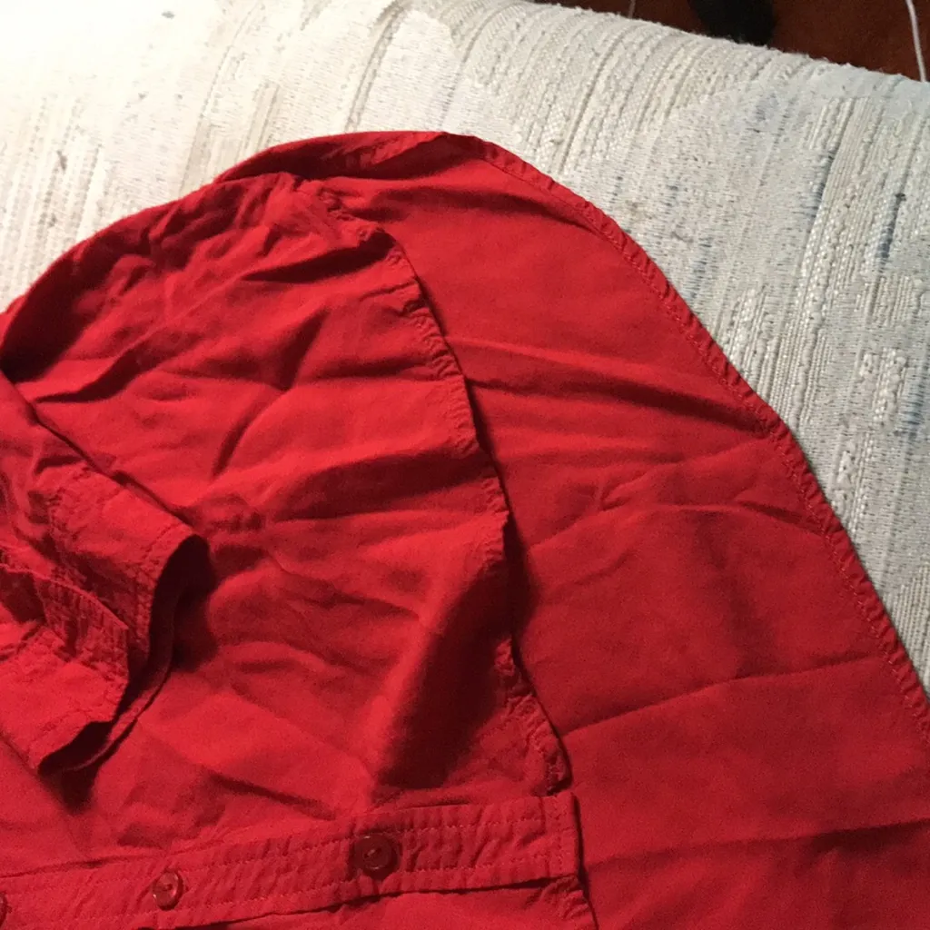 Velvet Heart Red Button Down Shirt - Image 7