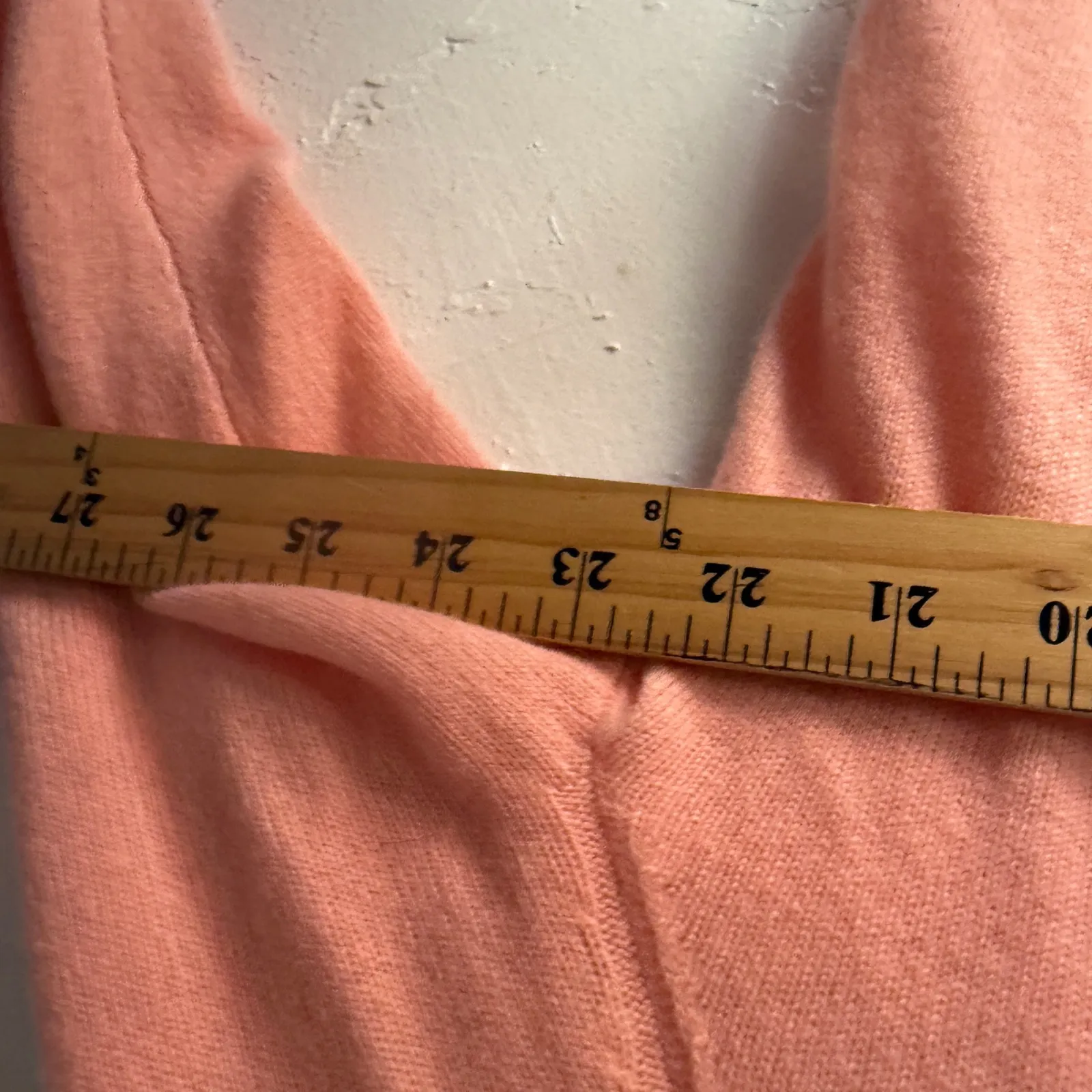 Sundance Women's Cashmere V Neck‎ Sweater Coral Pink Size Small Private Luxury - Image 4