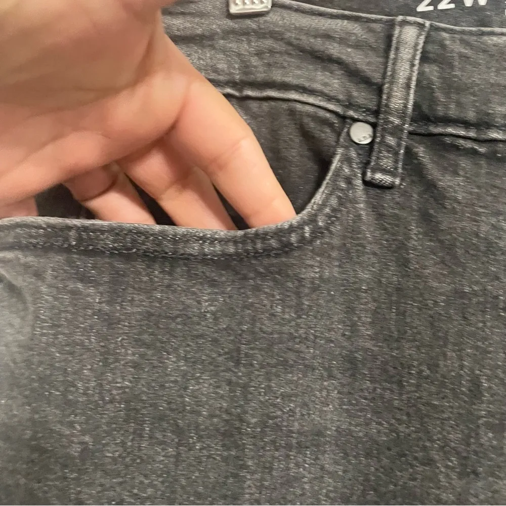 NWT ANA Womens Jeans Denim Washed Black High Rise Straight Plus Size 22W - Image 5