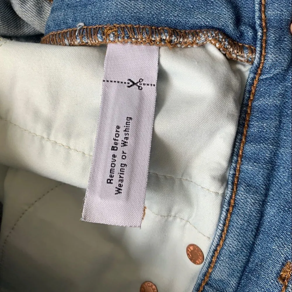 J. Crew Indigo Denim Raw Hem Jean Short Size 30 - Image 6