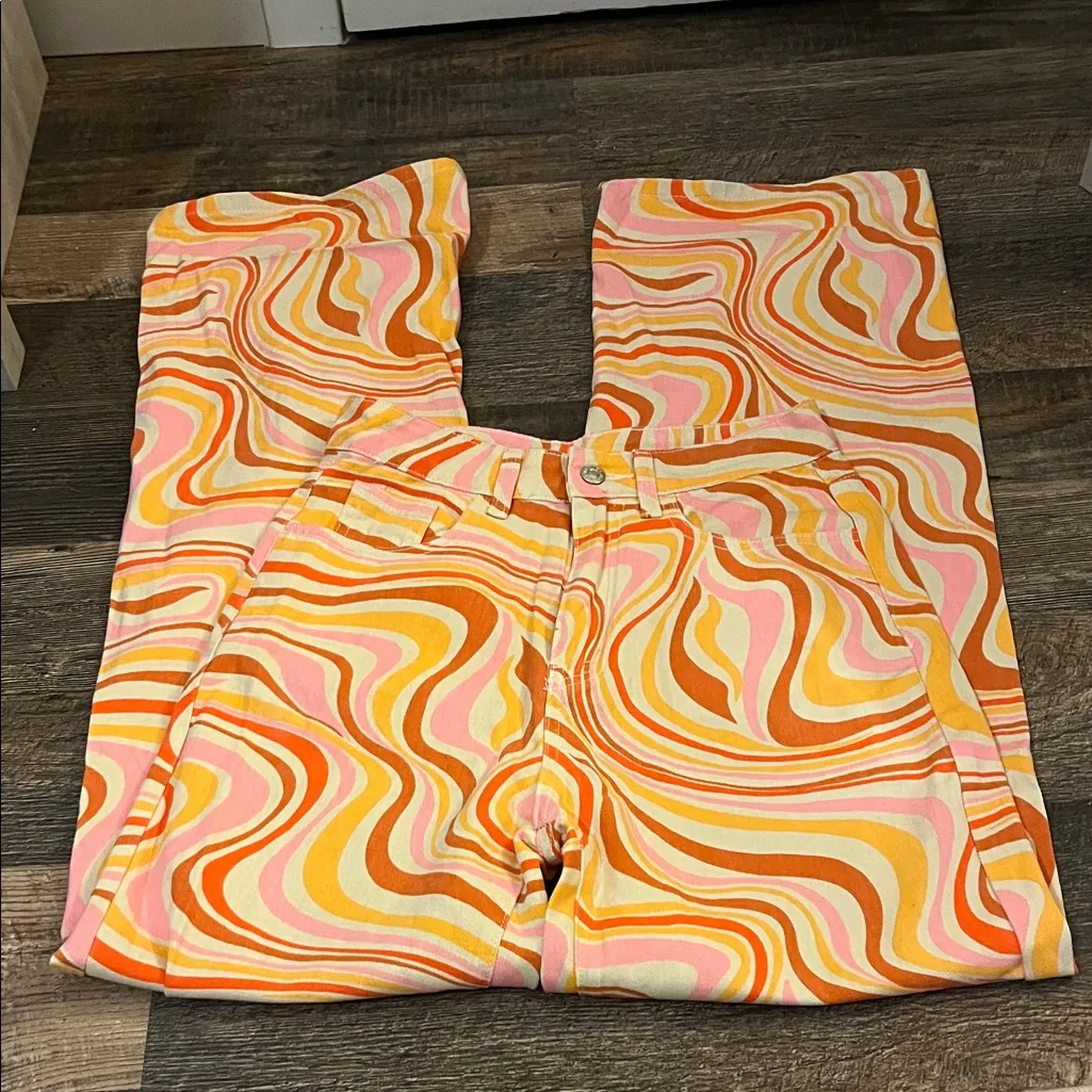 Women’s Colorful Stripped Jeans - Image 4