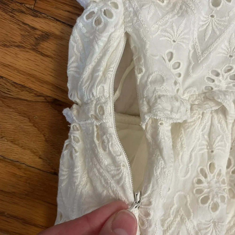 Anthropologie Pilcro Puff-Sleeve Eyelet Romper - Image 14