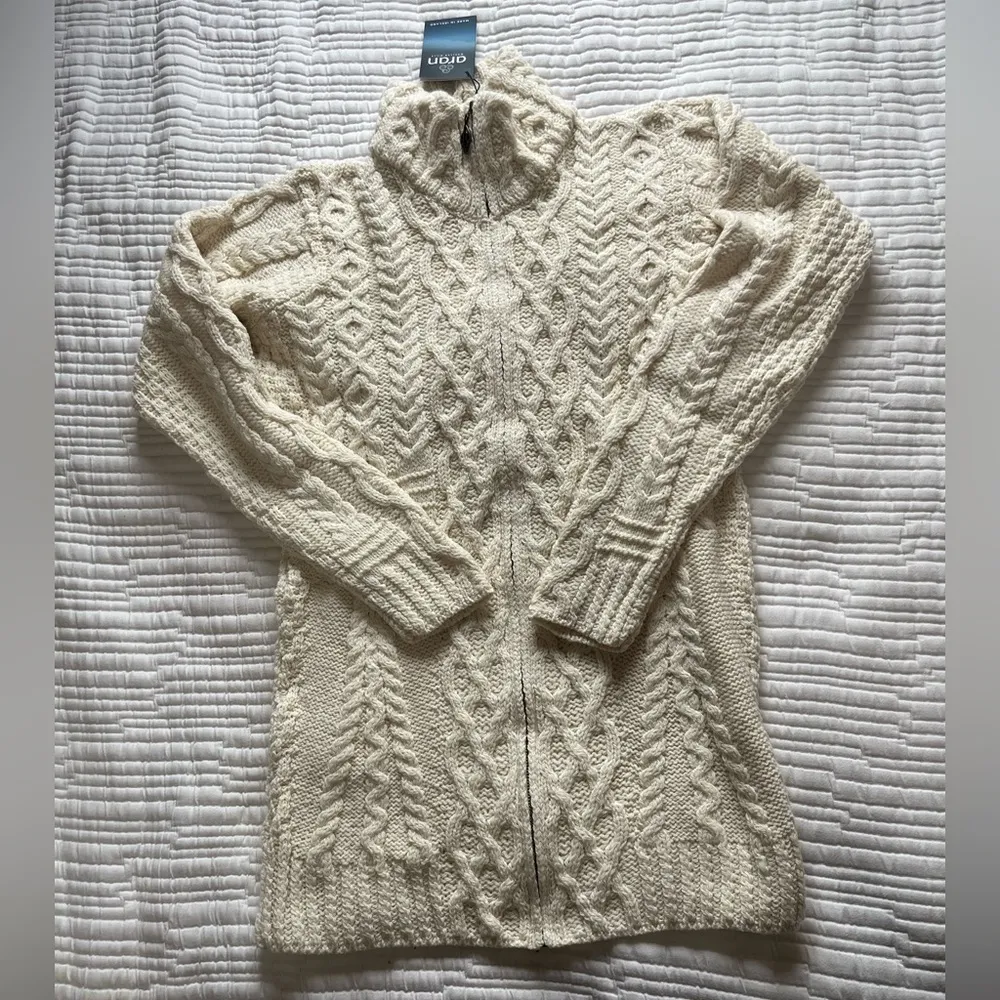 Irish Zip Cardigan Sweater - Image 6
