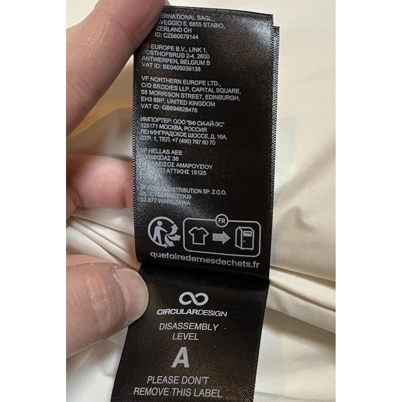 The North FaceJunction Insulated Jacket White Dune Womens Sz L Water Repel New - Image 14