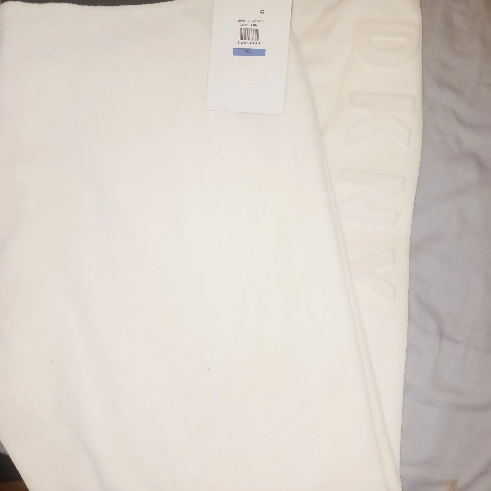 DKNY  White Joggers with Black Stripes - Image 6