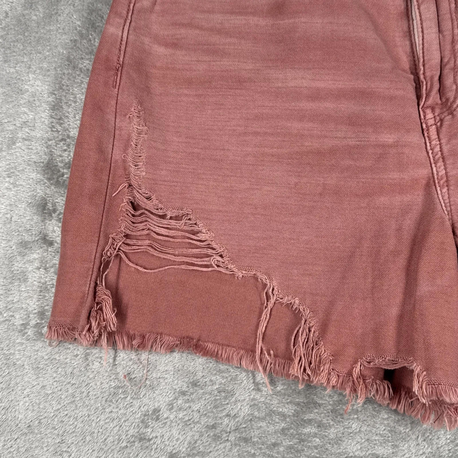 American Eagle Shorts Womens 2 Pink Cut Off‎ Denim Dwestroyed Festival Grunge - Image 5