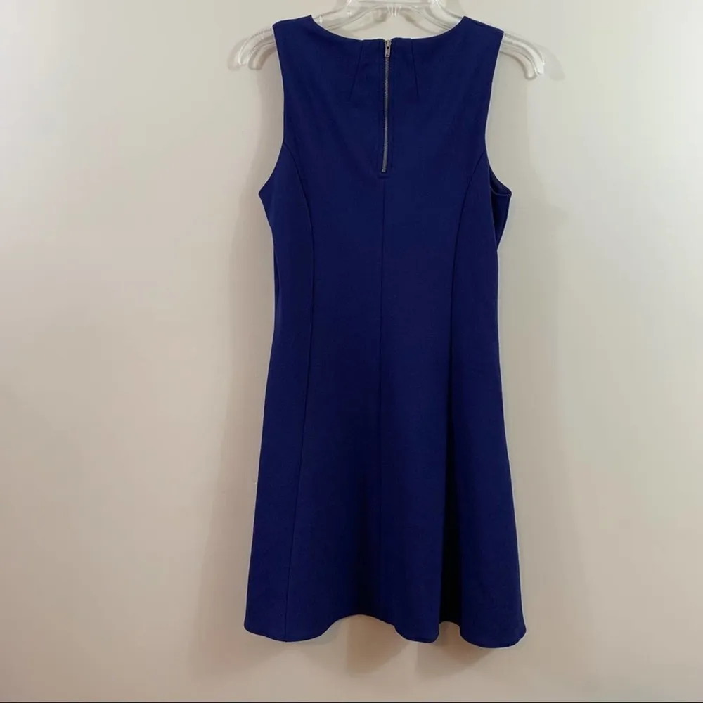 Elodie Purple Sleeveless Fit & Flare Dress - Image 4