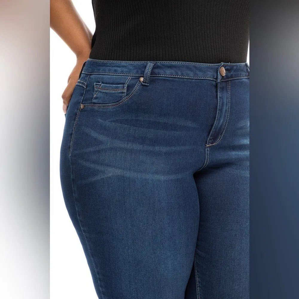 1822 Denim PLUS BUTTER ANKLE SKINNY IN ZIGGY Size 24W - Image 4