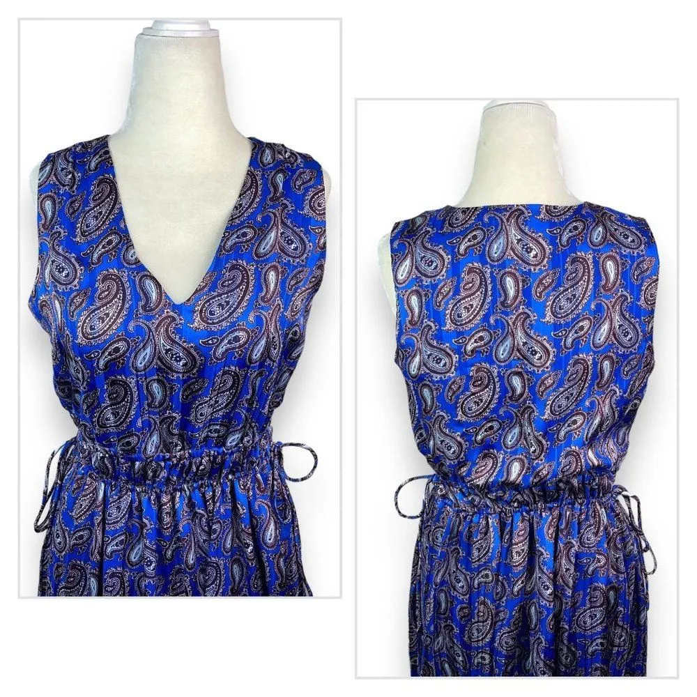 Banana Republic Indigo Paisley Maxi Dress - Image 8