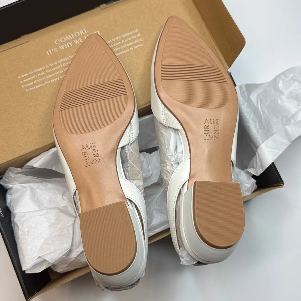 Naturalizer Women's Banks Slingbacks- White- Size 8 - Image 10
