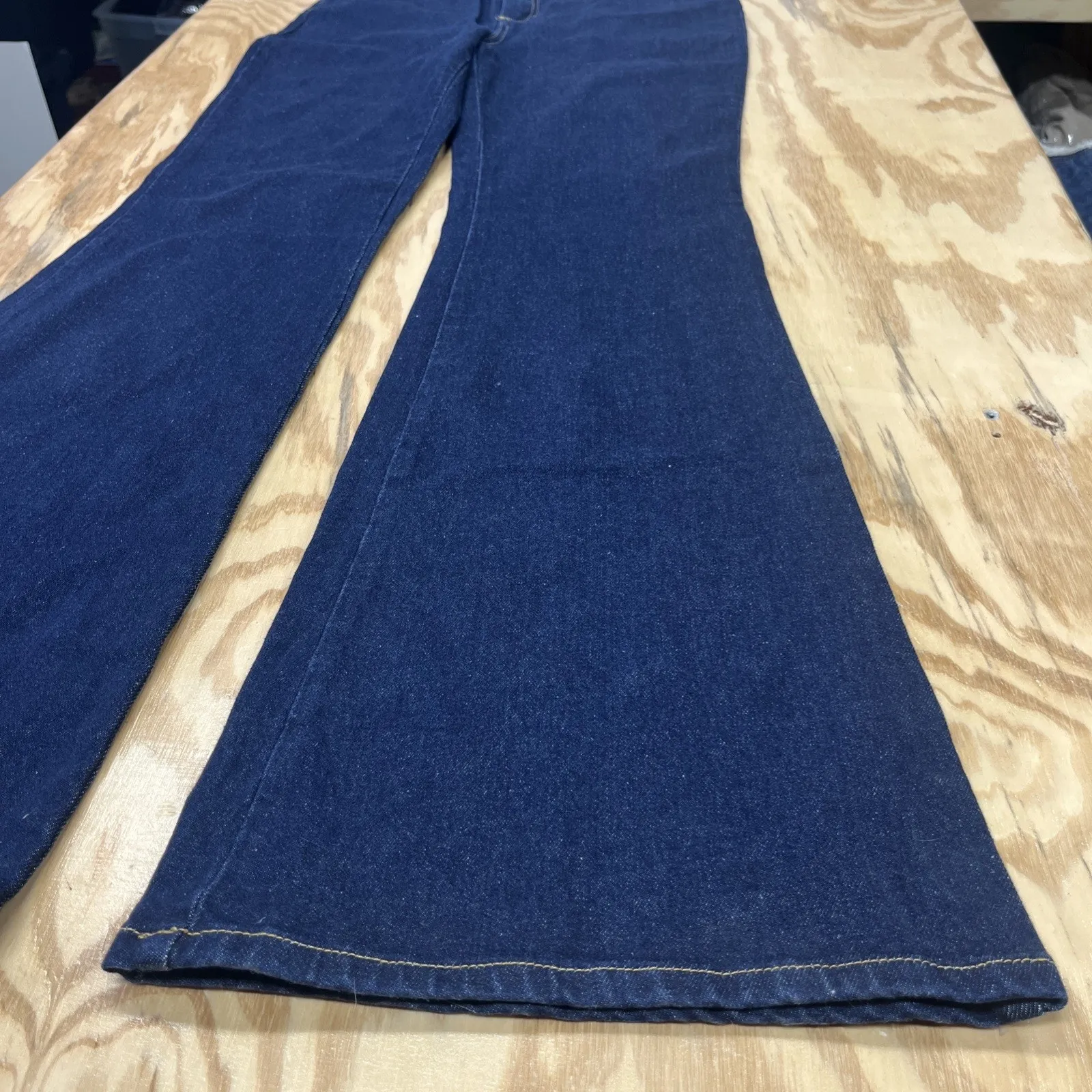 Boden Jeans Womens Blue High Rise Slim Denim Flare Dark Wash Size 12 Long - Image 6