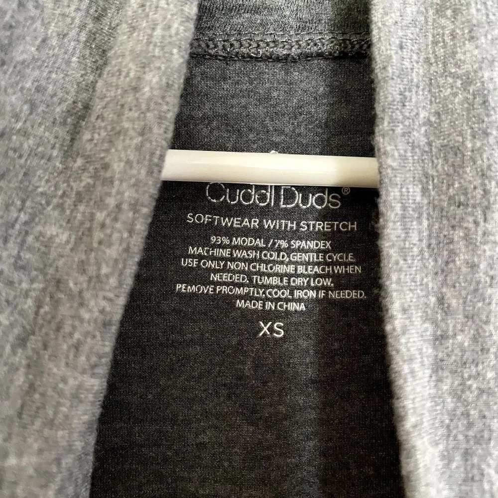 Cuddl Duds gray turtleneck soft dress long sleeves comfortable winter dress - Image 3