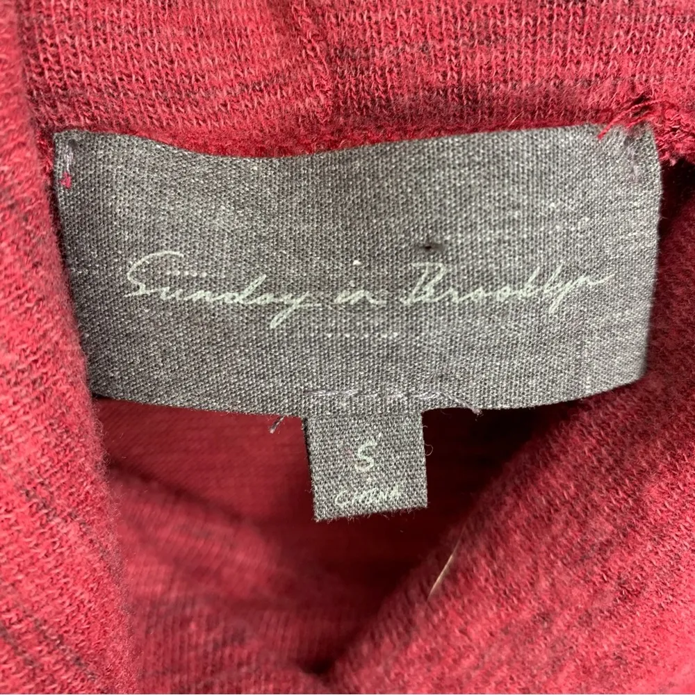 Anthropologie Sunday in Brooklyn Cowl Neck Drop Waist Knit Sweater Dress Size S - Image 11