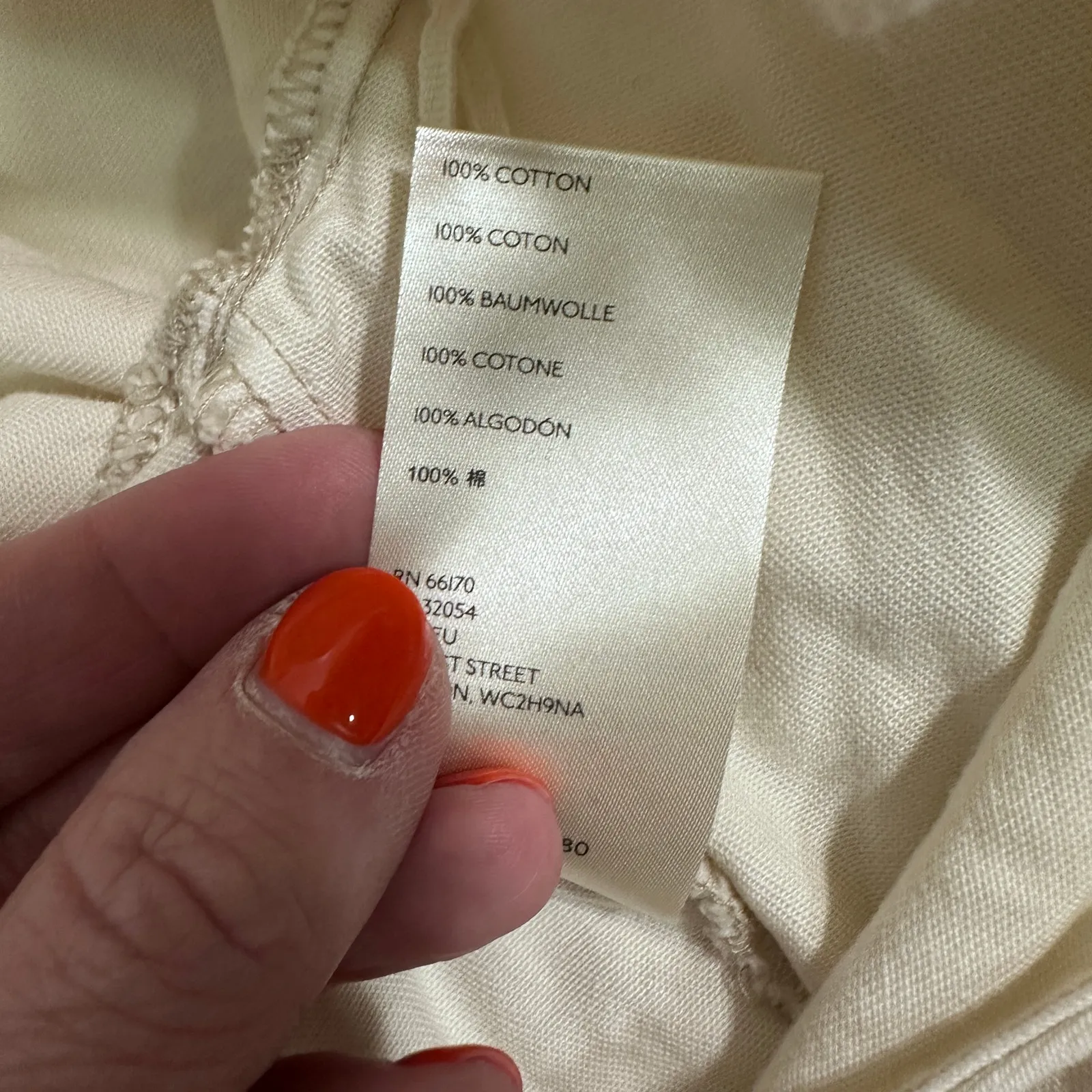 Free People Cotton Denim Wrap Shirt – Cream Long Sleeve Blouse – S - MSRP $128 - Image 5