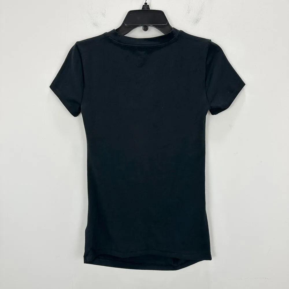 J.Crew Maternity Crewneck Tee Shirt Stretch Cotton Black Basics Casual XXS NWT - Image 12