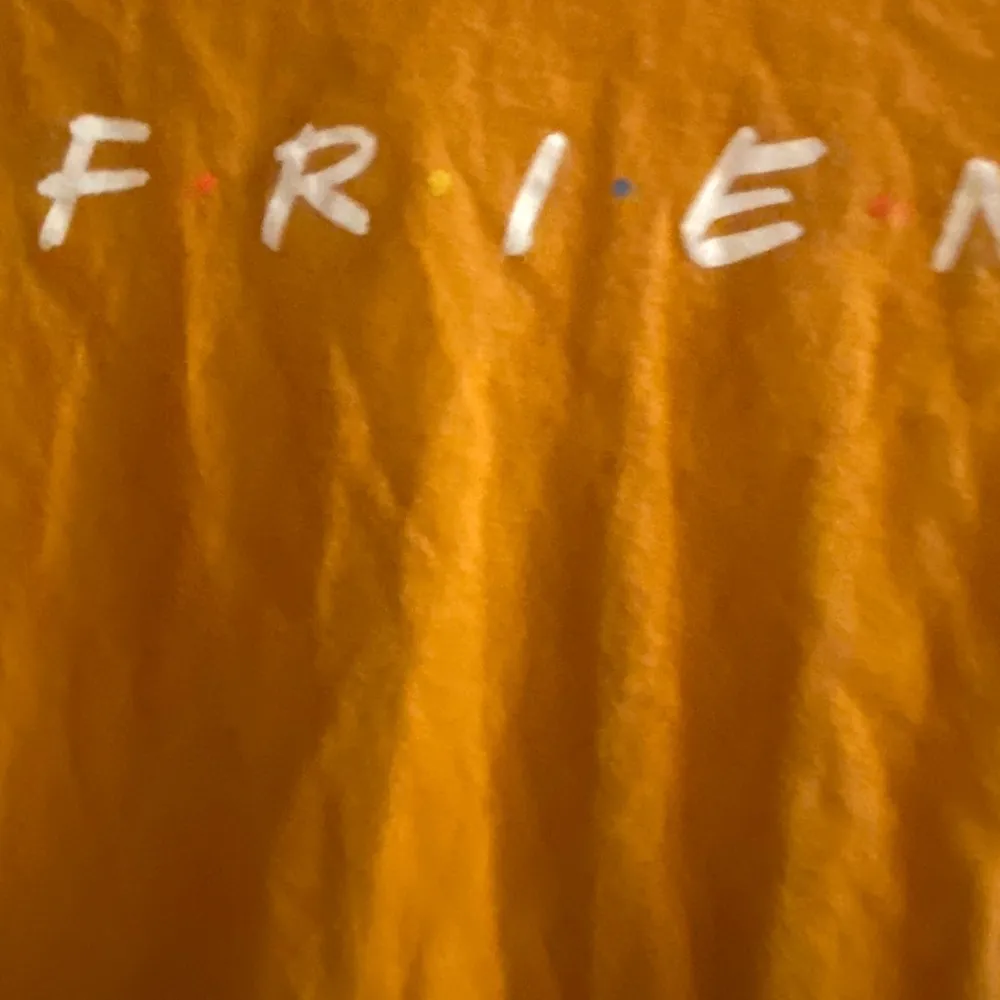 Friends TV Show Women’s Juniors Short T Shirt S Small Mustard Yellow Bust 32” - Image 2