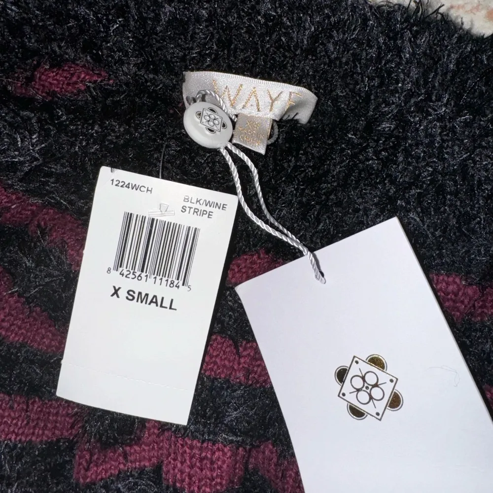 🌸WAYF Johnie ruffled shadow striped sweater - Image 5