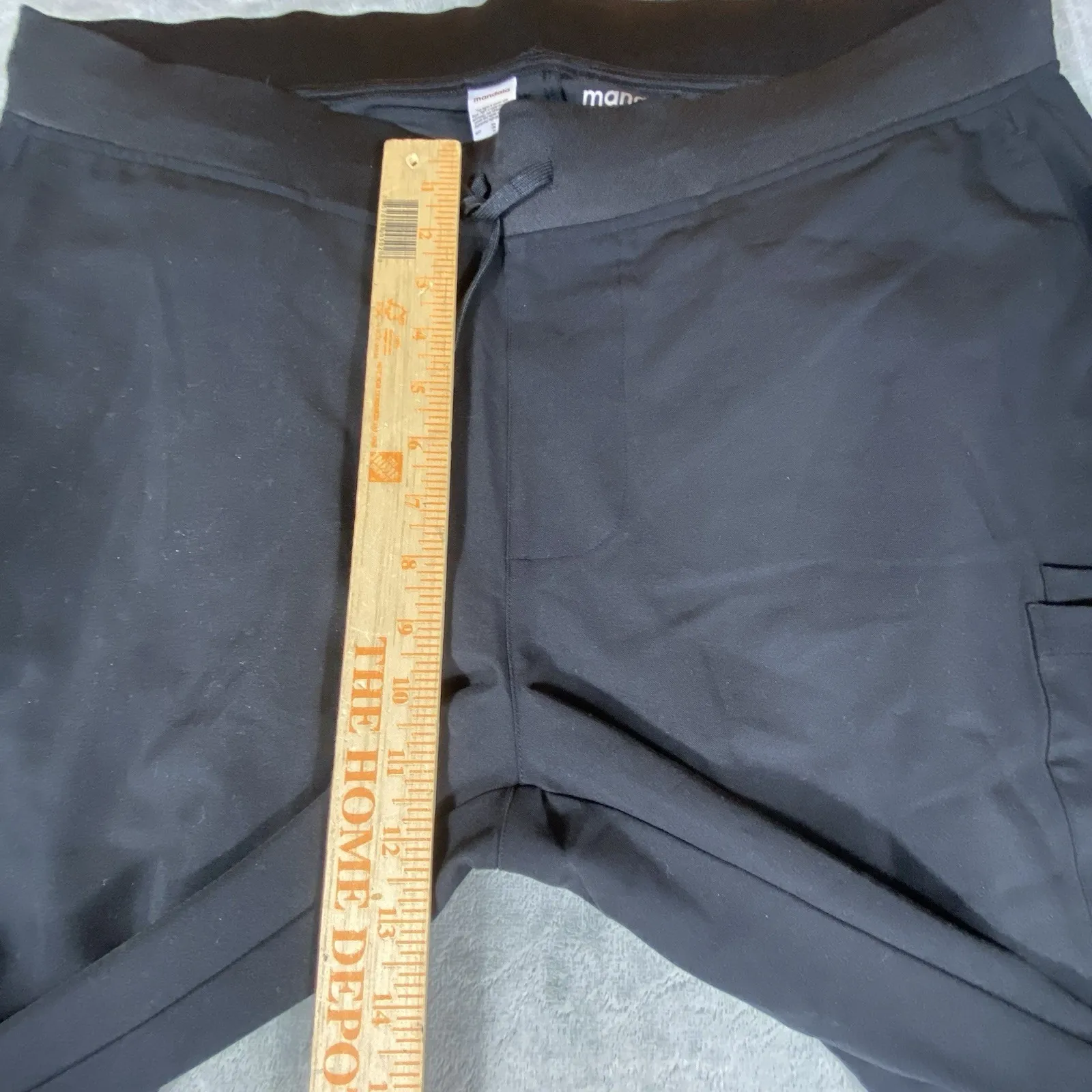 Mandala Womens Size 2XL Scrub Pants Black High Rise Stretch Pockets Tapered NWT - Image 10