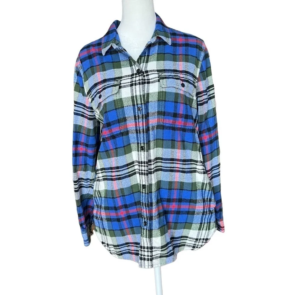 MADEWELL Flannel Ex-Boyfriend Shirt in Larchmont Plaid - Image 3