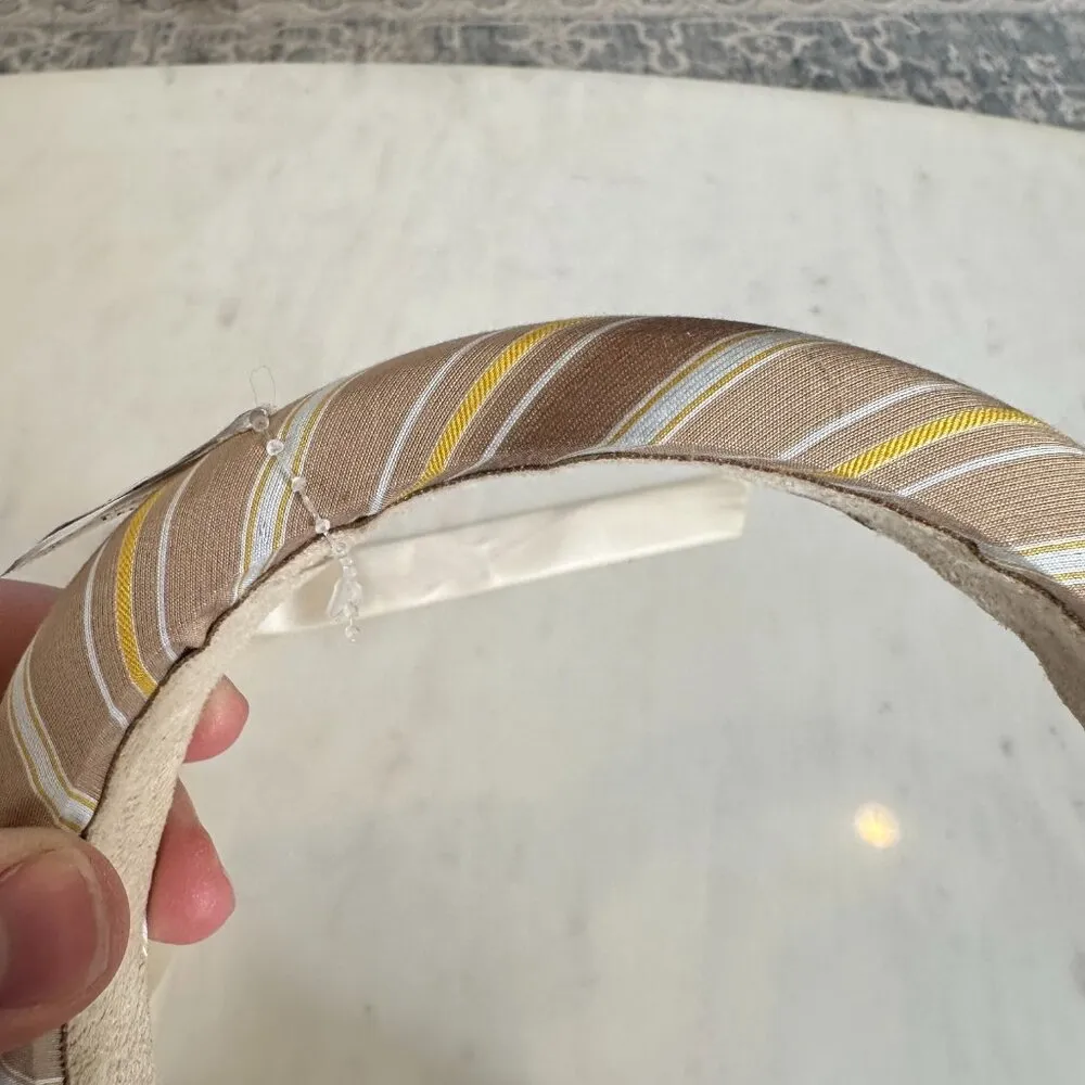 Anthropolgie Headbands NWT Lot of 3 Brown Cream Neutral Bridal Minimalist Casual - Image 5