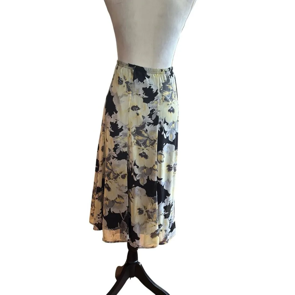 Vintage Y2k Christopher Banks Floral Maxi Panel Prairie Skirt Panel Size L READ - Image 12