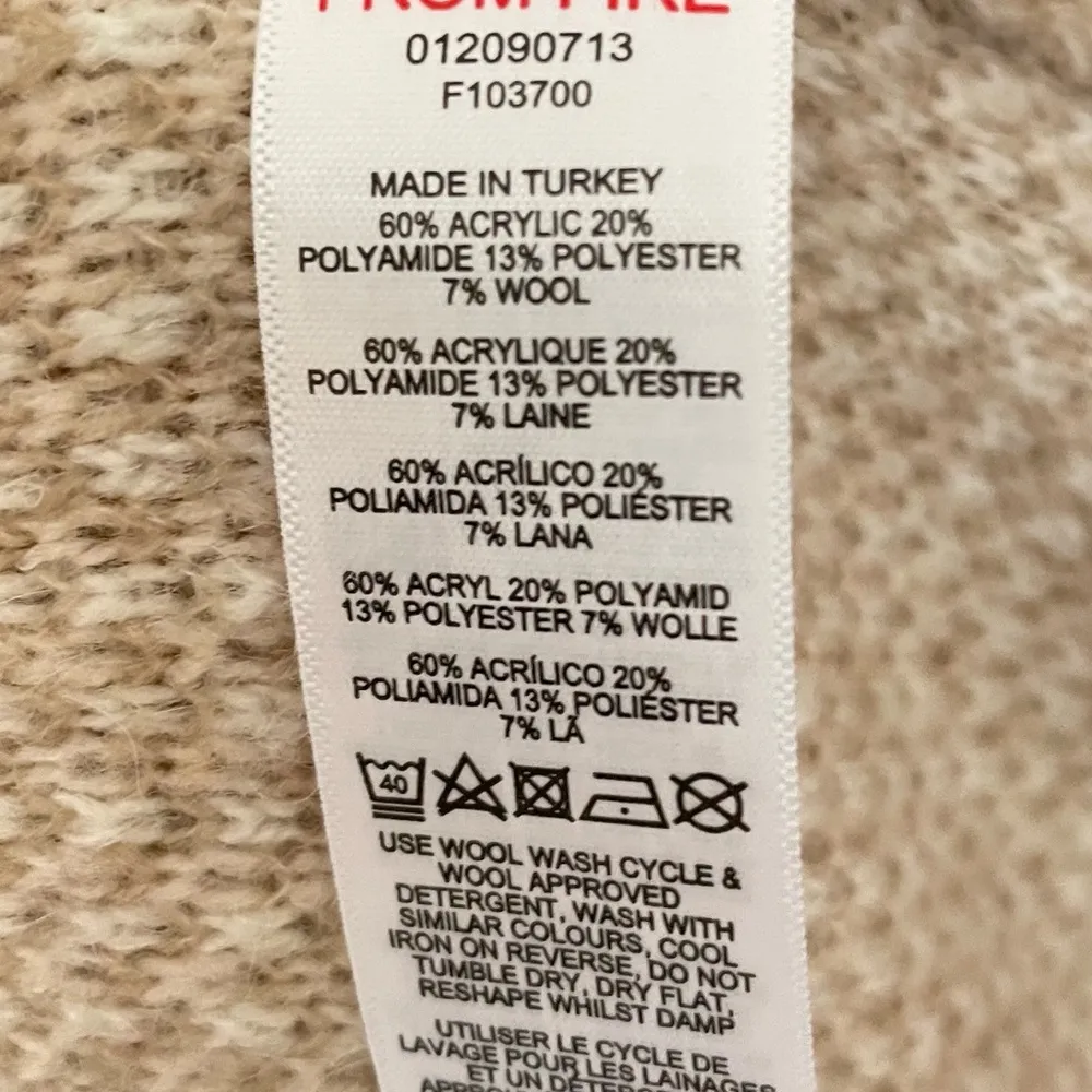 NWT Topshop Leopard Animal Print Tan Cardigan Sweater Duster Open Front Size XS - Image 9