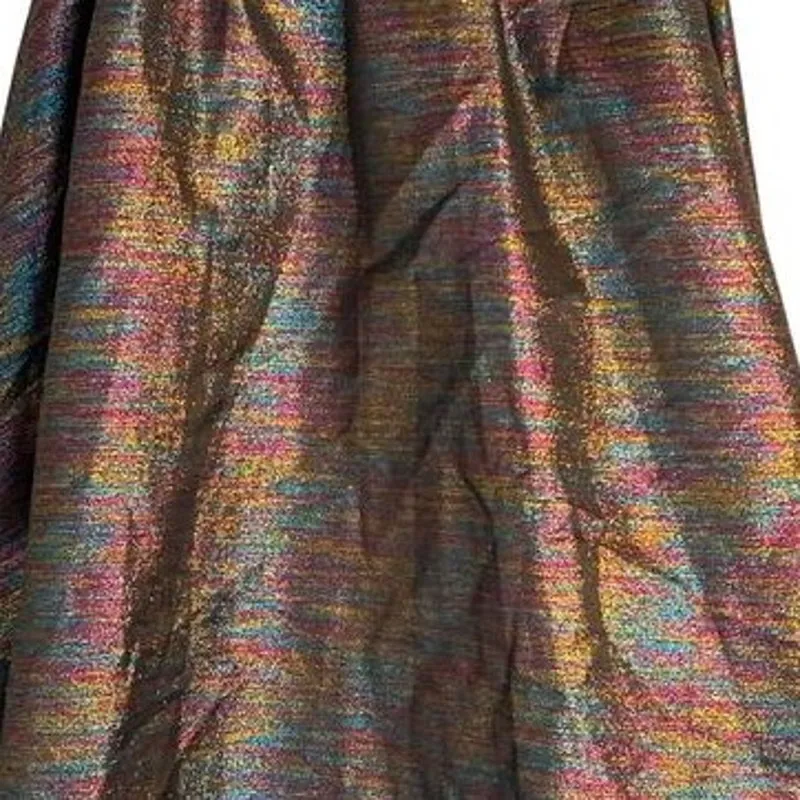 LUCCA COUTURE Womens Fancy Skirt Size M MultiColor Side Zip Sparkly Party NWT - Image 5