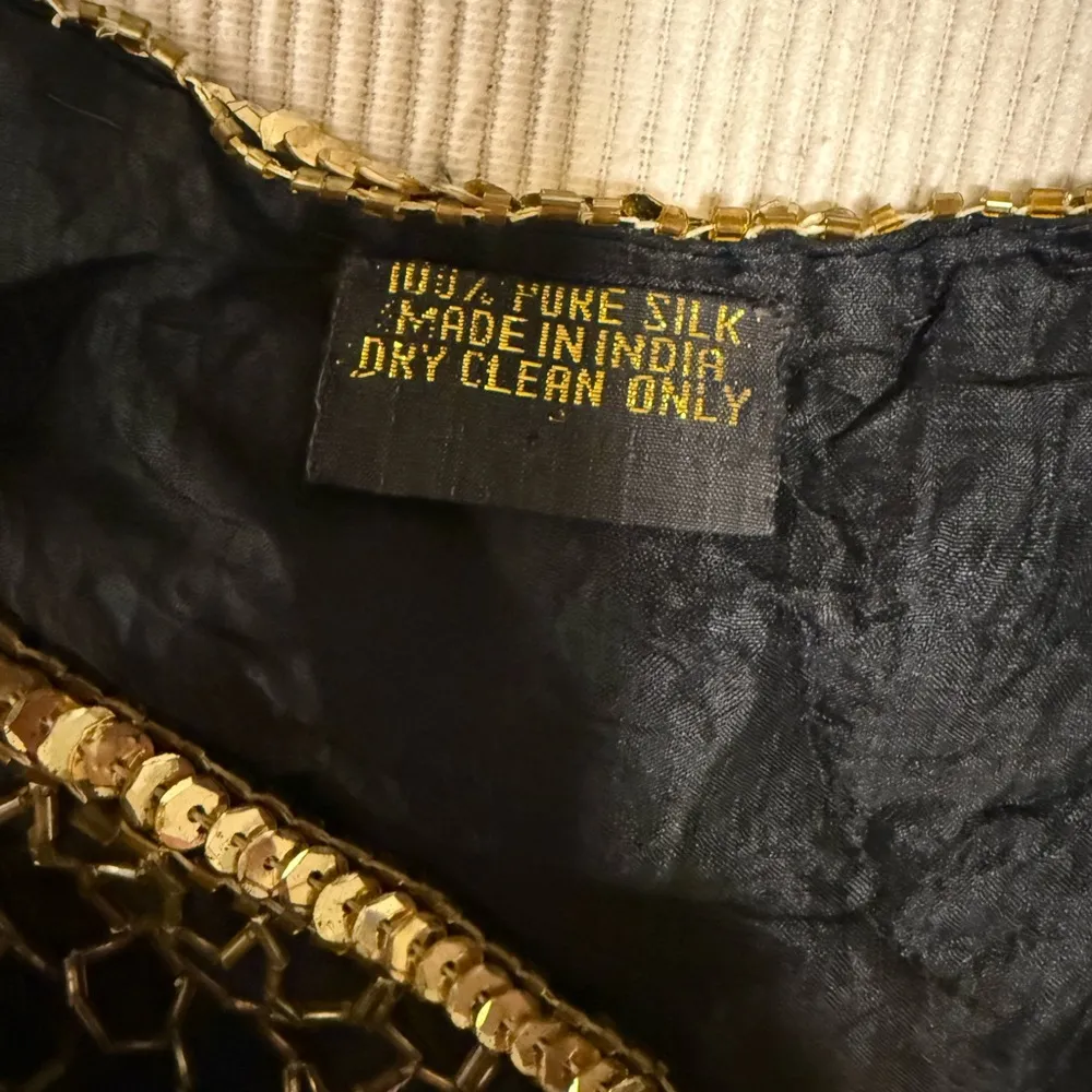 Vintage Elegant Black and Gold Sequin Dress Size undefined - Image 6