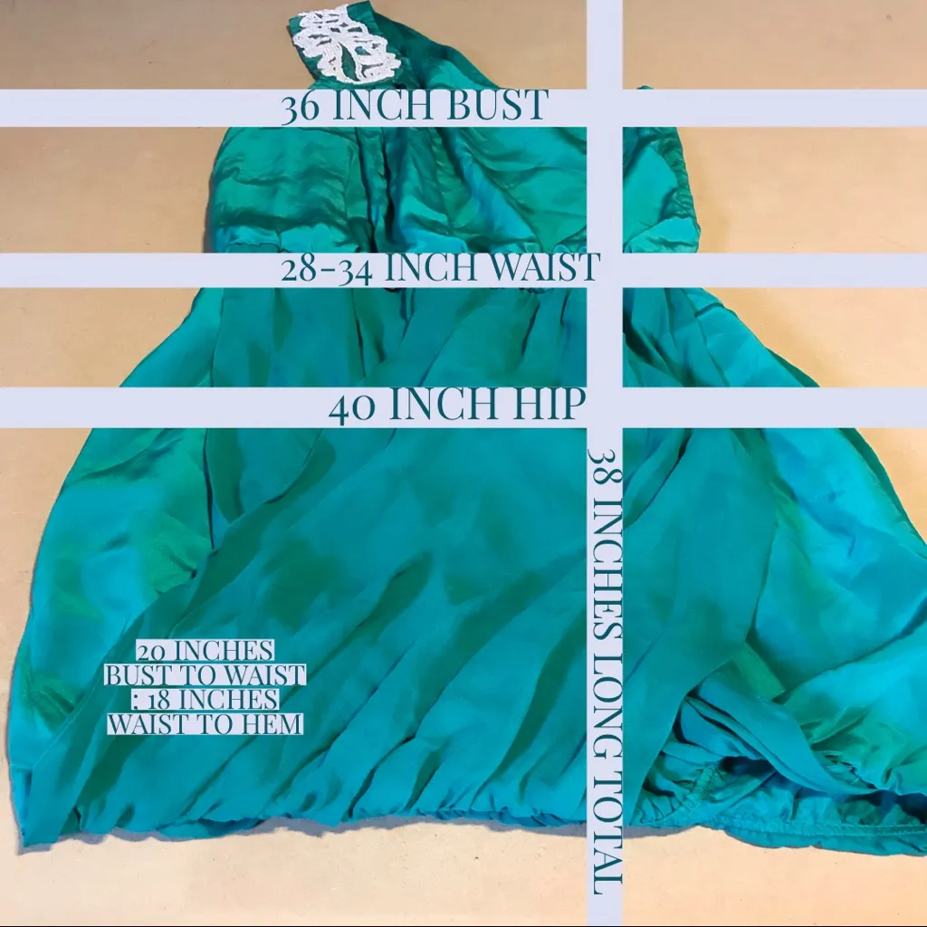 TIBI TEAL GREEN ONE SHOULDER SILK BLOUSON MINI DRESS WITH BEADING (8) - Image 13