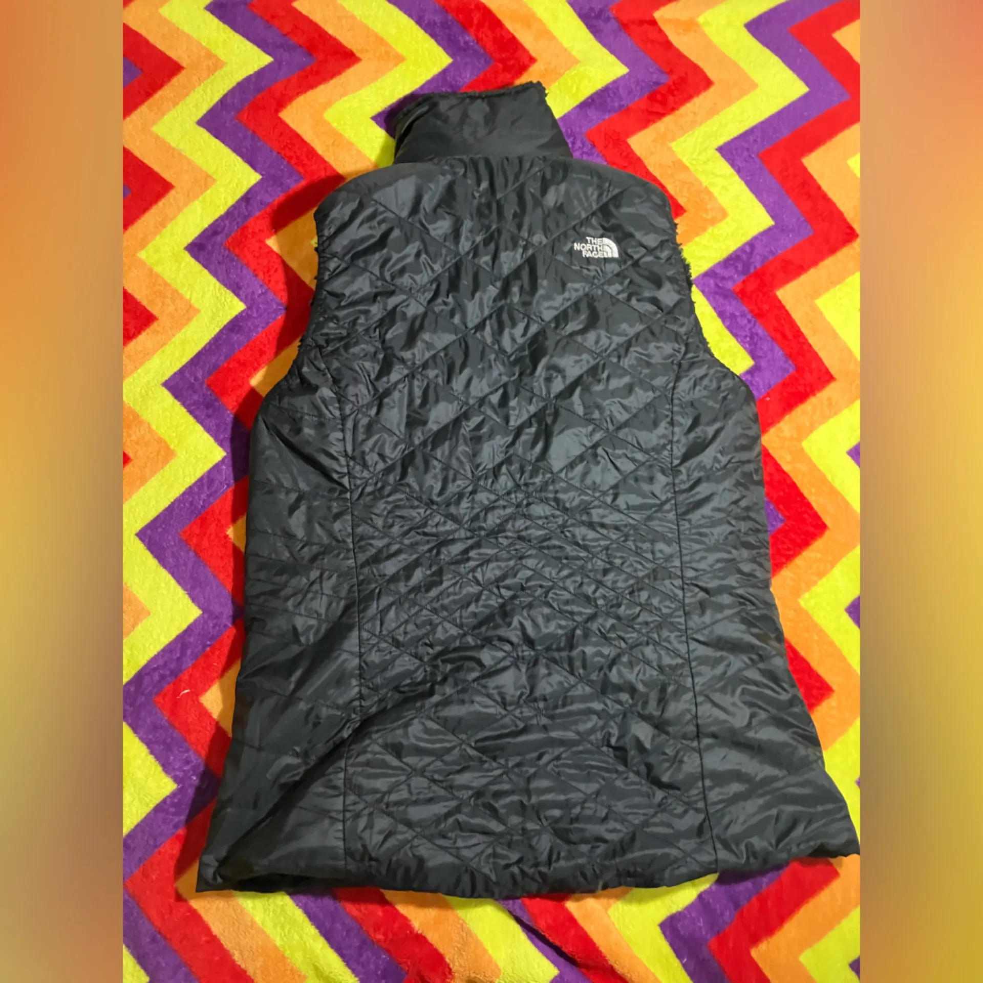 North Face black  Reversible Puffer Vest - Image 2