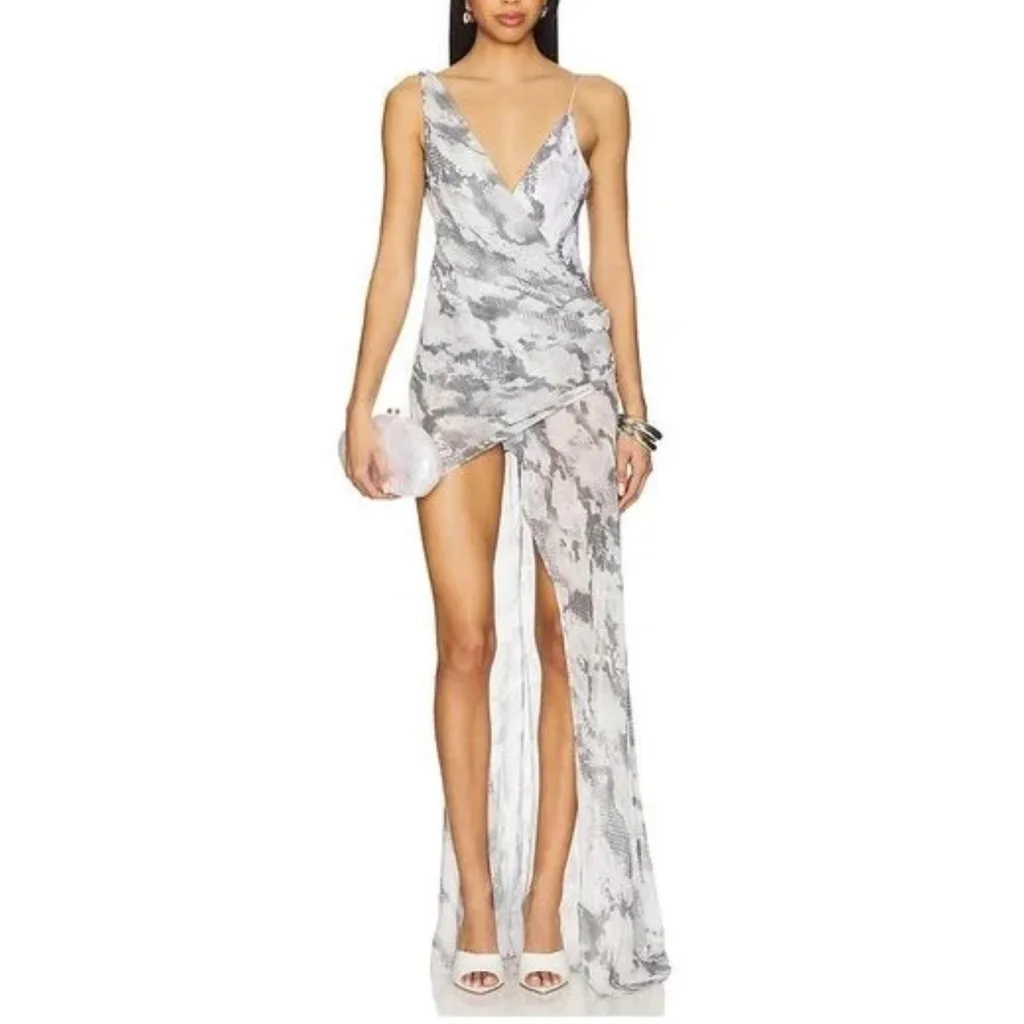 NBD Lena Dress in Cersei Snake Print size XL NEW Revolve $259 - Image 15