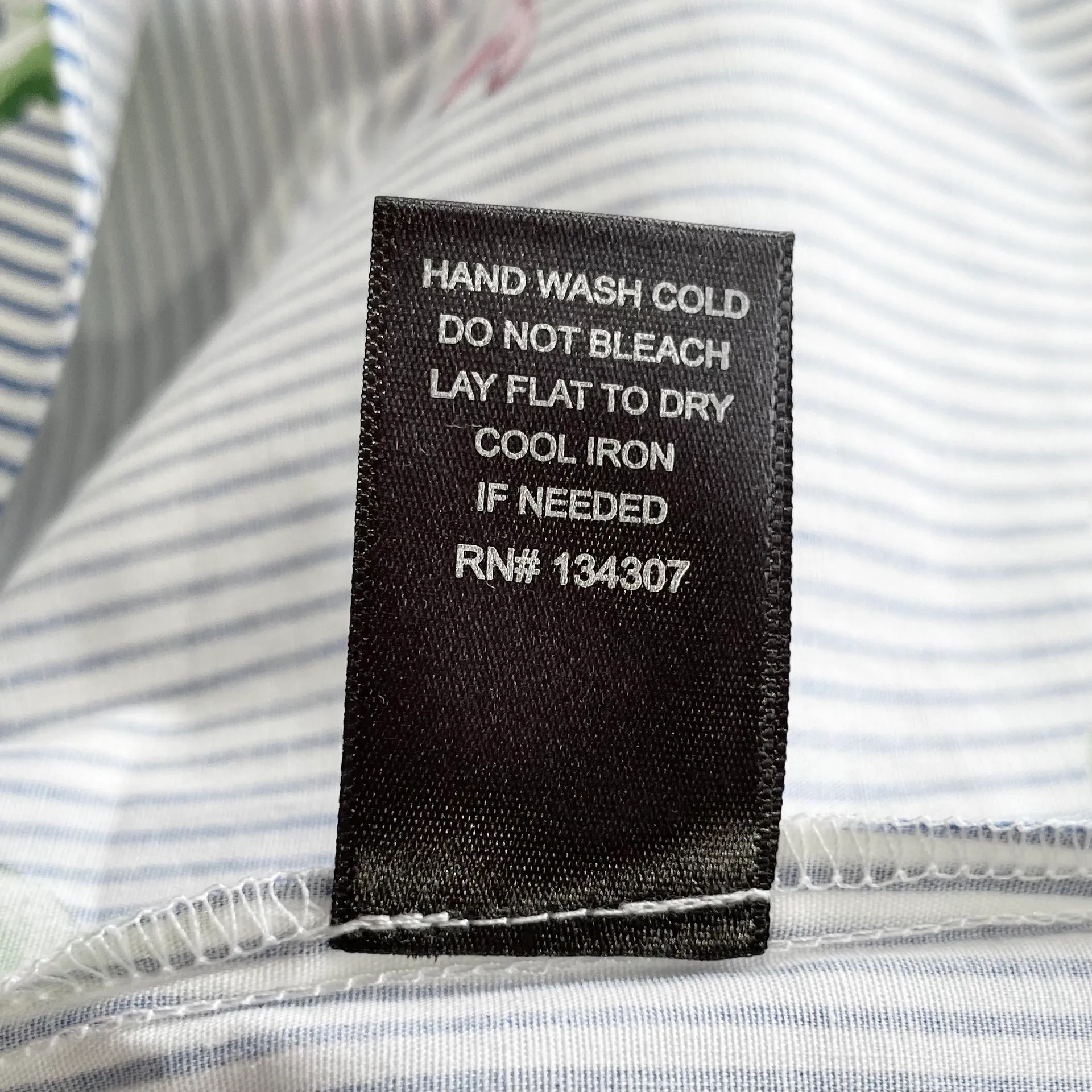 New  Floral Striped One Shoulder Long Sleeve Shirt Blue Multi - Image 16