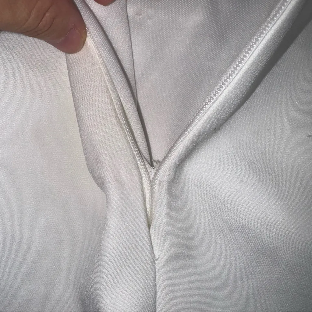 PrettyLittleThing White Corset Bodycon Bridal Dress - Size 6 - Image 8