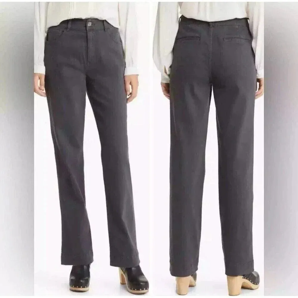 Faherty Endless Stretch Straight Leg Pants Black Size 27 Organic Cotton NWOT - Image 7