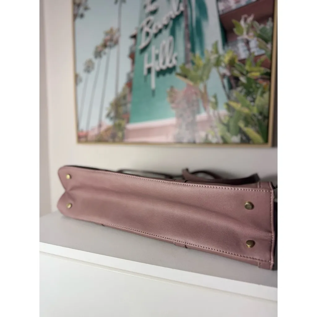 Ecosusi Tan Vegan Faux Leather Laptop Tote Bag 15.6” Work Purse 16x12 - Image 6